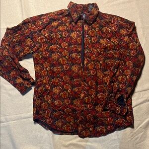 GAP Men's Red Floral Shirt